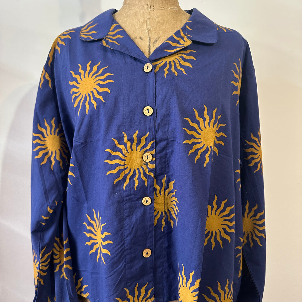 Fierce Flora Women's Fern Blouse - Midnight Suns