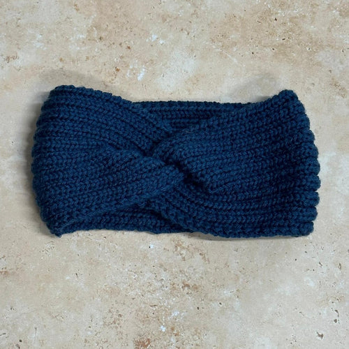 SMALL FOLK Handknits Hand Knitted Ribbed Headband - Space