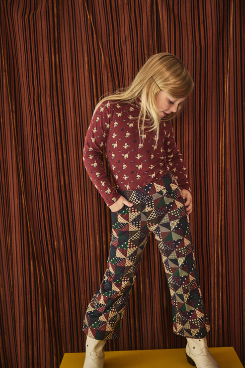 Misha & Puff A-Pant - Madder Root Patchwork