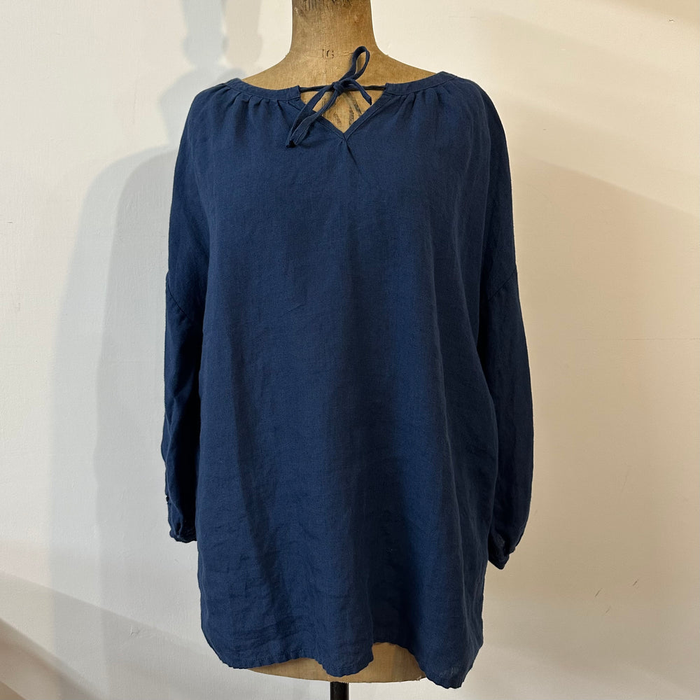 Women's Chloe Linen Shirt - Indigo