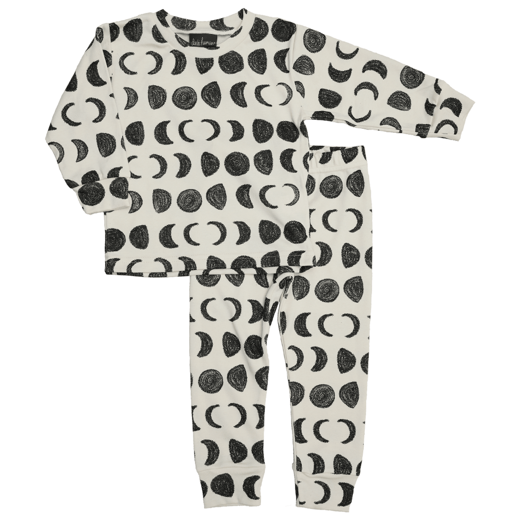 Dinki Human Organic Cotton Kids Pyjamas - Moon Phases