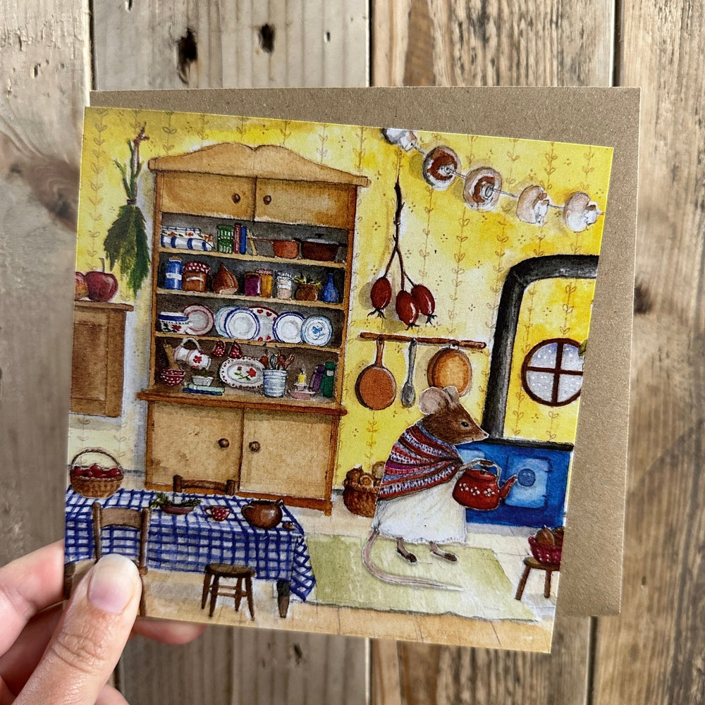 Mhairi Hellbrandt Mouse House Greeting Card