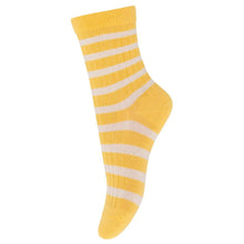  MP Denmark Women's Eli Cotton Stripe Socks - Misted Yellow