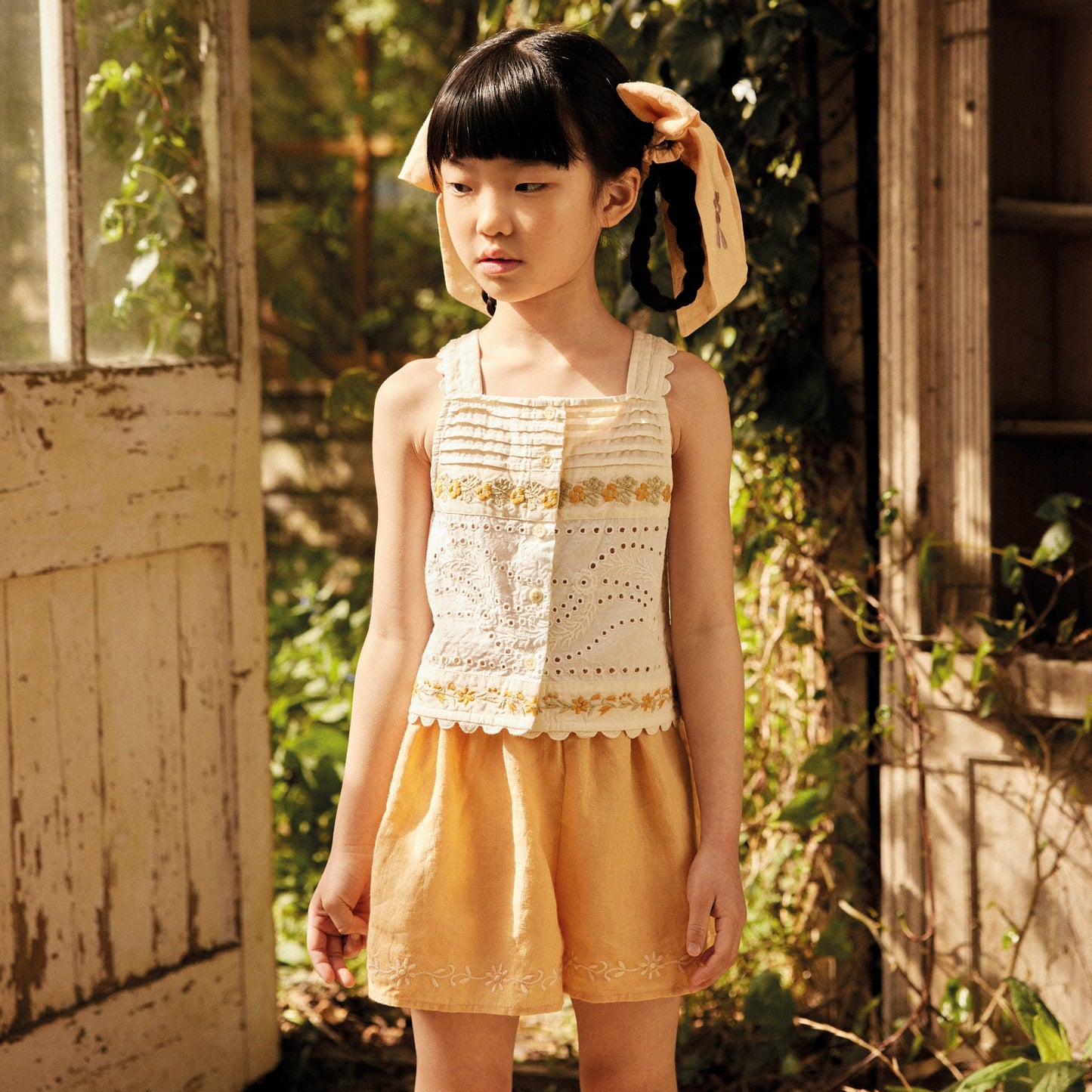 Apolina Emer Embroidered Shorts - Vintage Melba | SMALL-FOLK