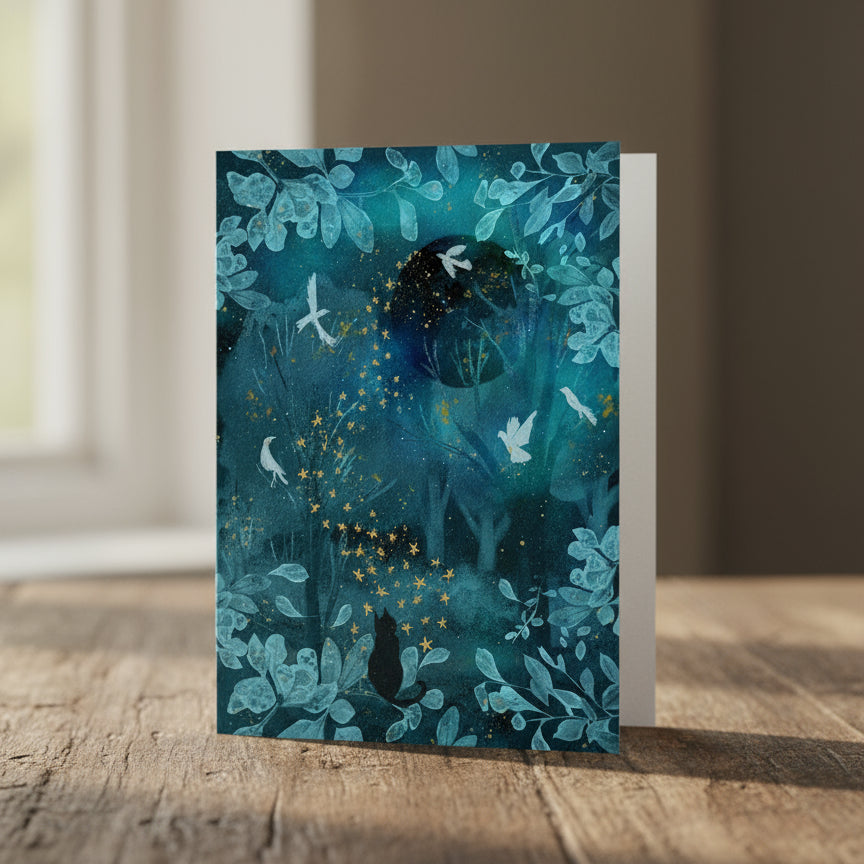 Metta & Magic Enchantment Luxury Handmade Greeting Card