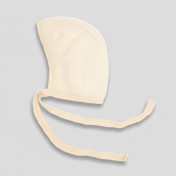 Engel Natur Soft Merino Wool Fleece Bonnet - Natural