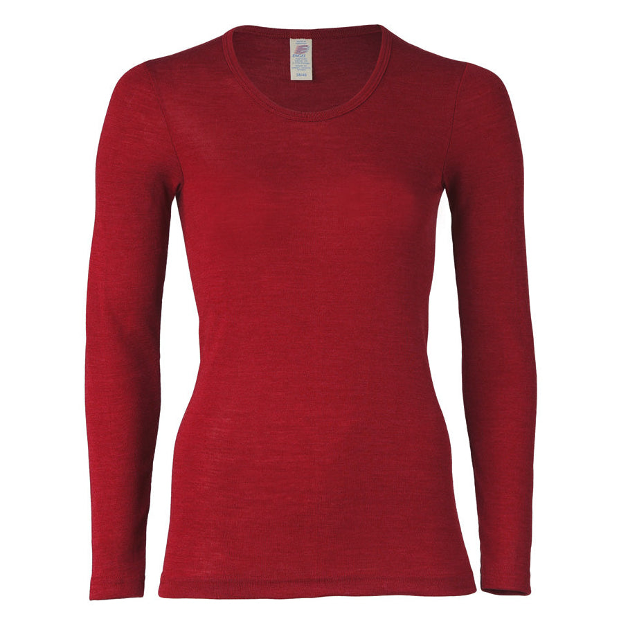 Engel Natur Women's Merino Wool/Silk Long Sleeve Top - Mallow