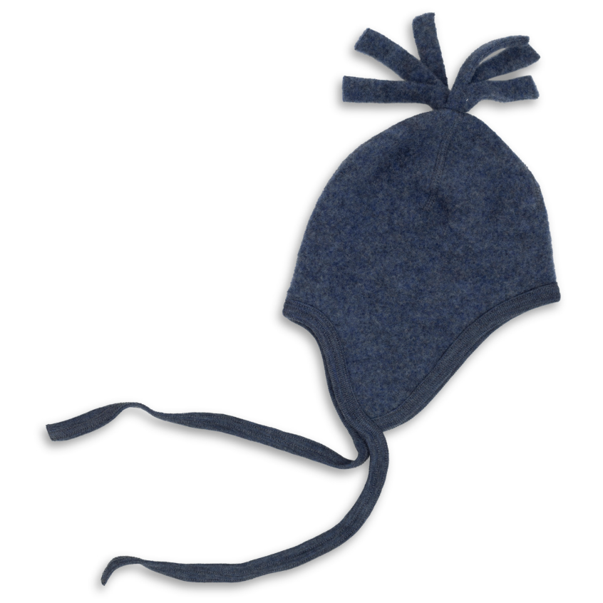 Engel Natur Soft Merino Wool Fleece Hat - Blue
