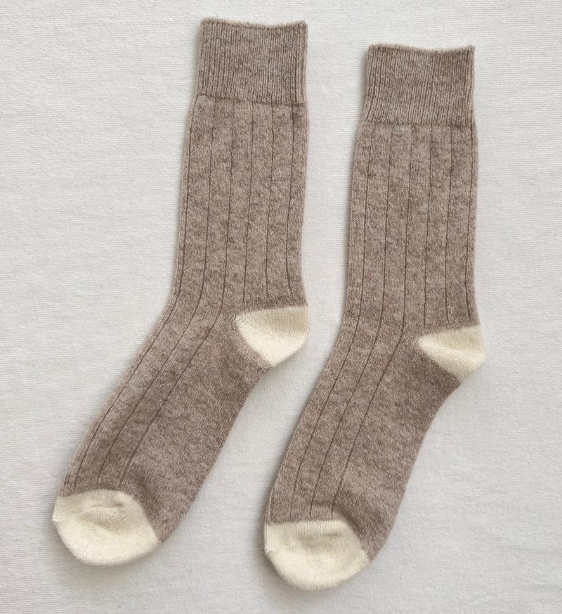 
                      
                        Le Bon Shoppe Women's Classic Cashmere Socks - Fawn
                      
                    