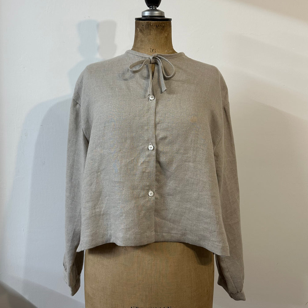 Women's Tie Shirt | Oatmeal