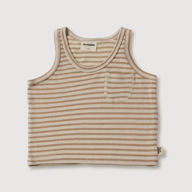 Finch & Fable Tank Top - Bronze Stripe