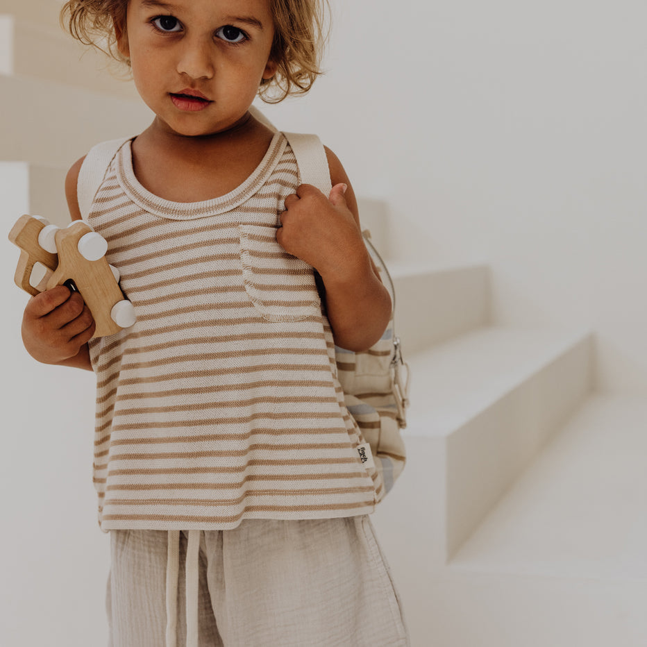 Finch & Fable Tank Top - Bronze Stripe