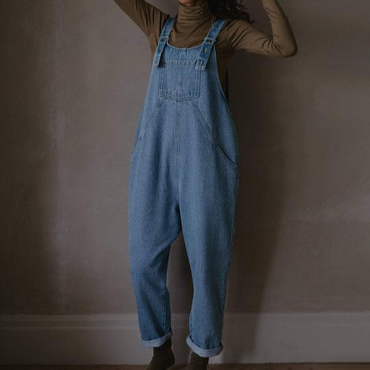 The Simple Folk Women's The Oversized Denim Dungaree