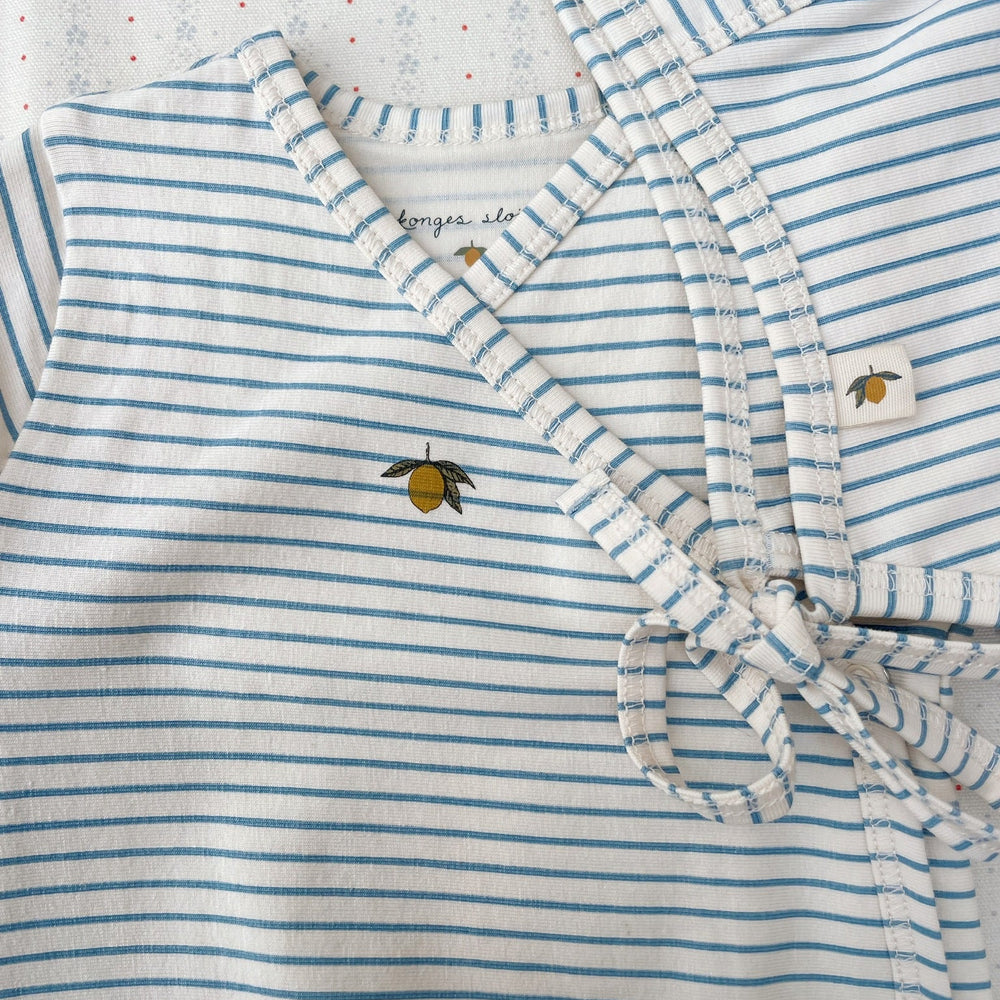 Konges Sløjd Basic Long Sleeve Body - Stripe Bluie
