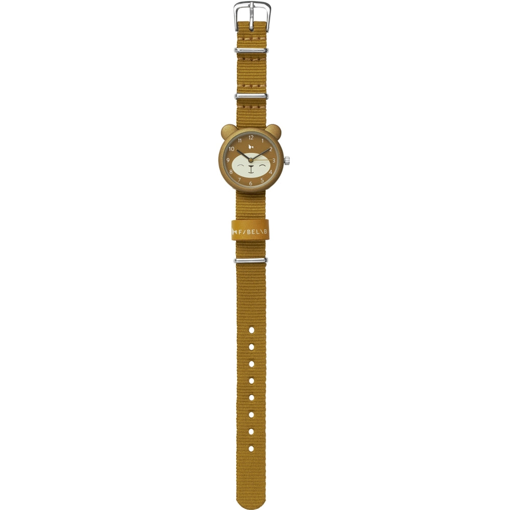 Fabelab Kids Watch - Bear - Ochre