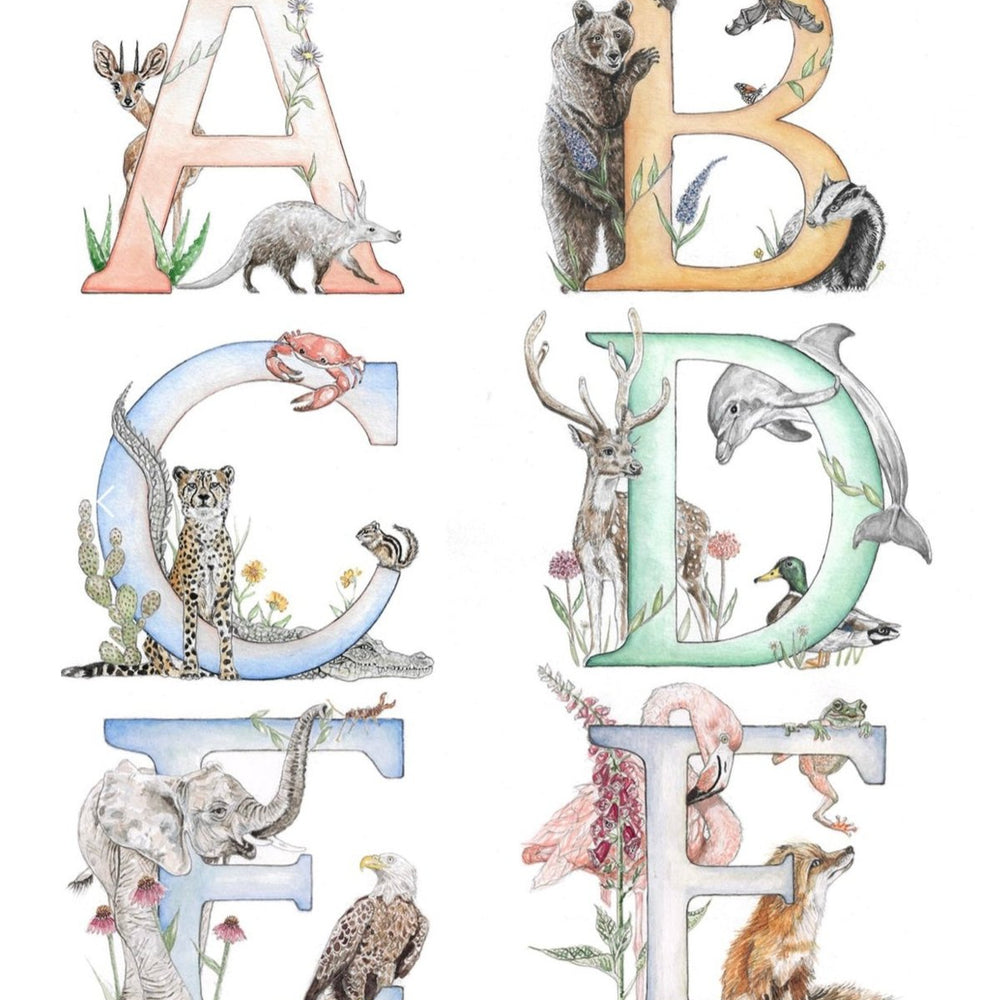 Kathryn Pow Alphabet Letter Greetings Card