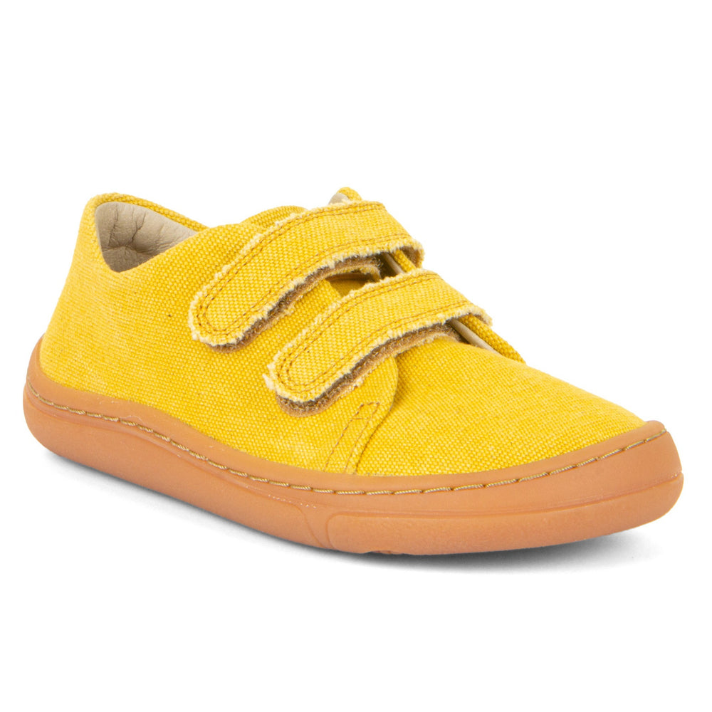 Froddo Barefoot Canvas Velcro Shoes - Yellow