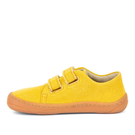 Froddo Barefoot Canvas Velcro Shoes - Yellow