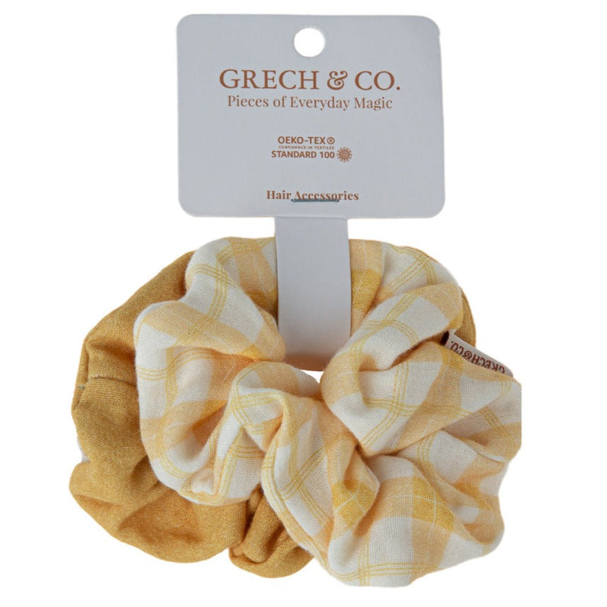 Grech & Co Hair Scrunchie, Set of 2 - Buckwheat Plaid