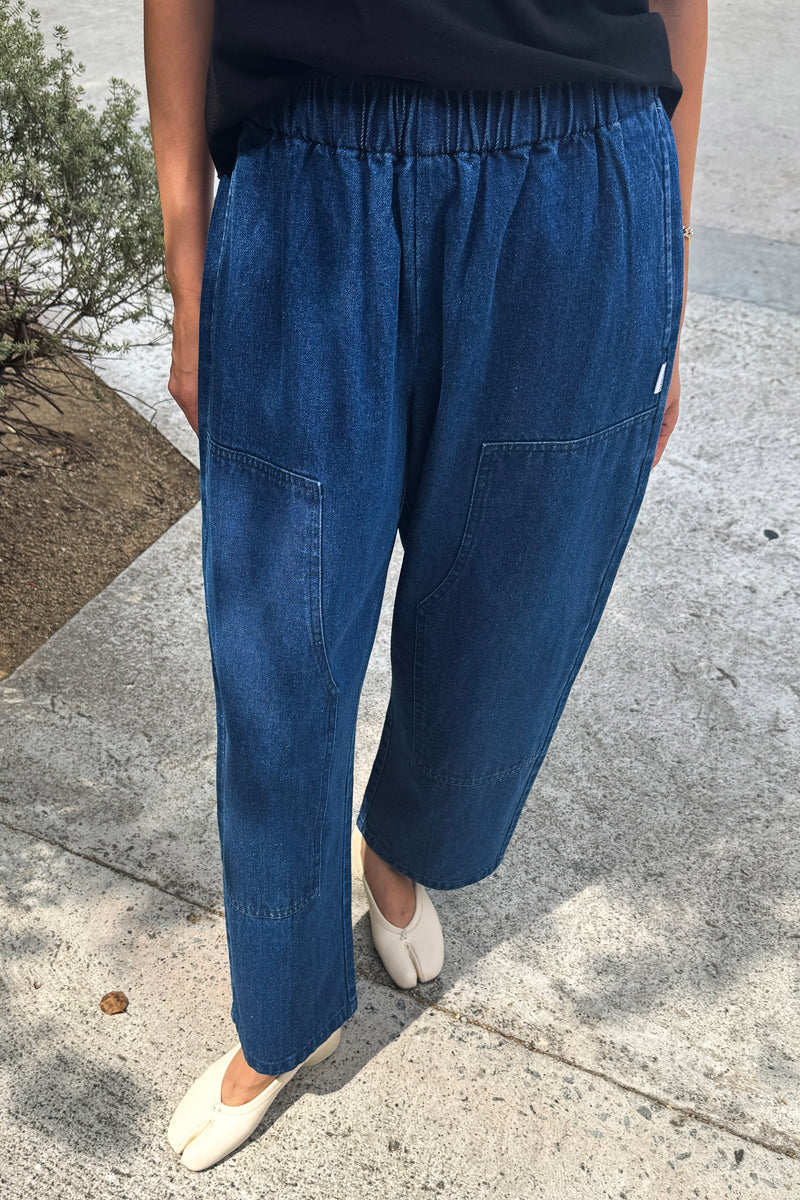 Le Bon Shoppe Women's Gardener's Pants - Blue Denim