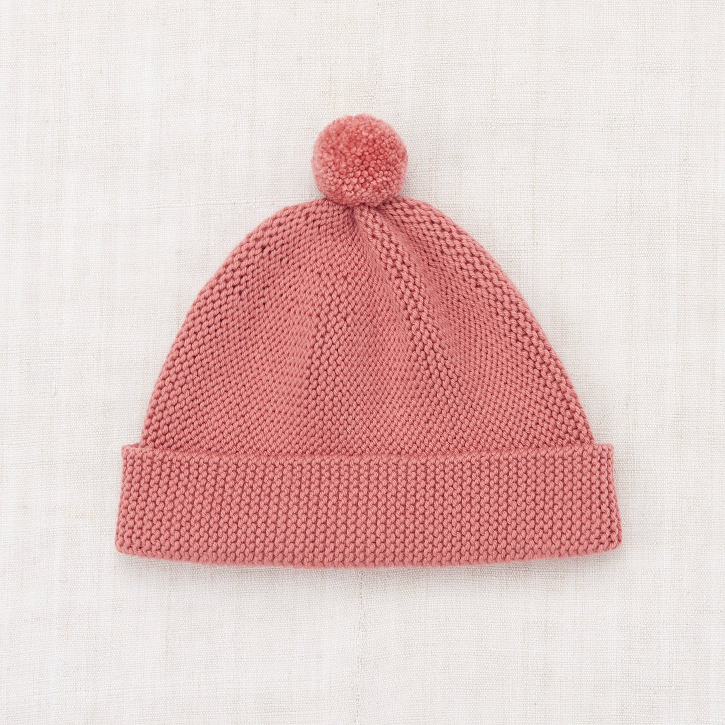 Misha & Puff Garter Hat - Rosewood