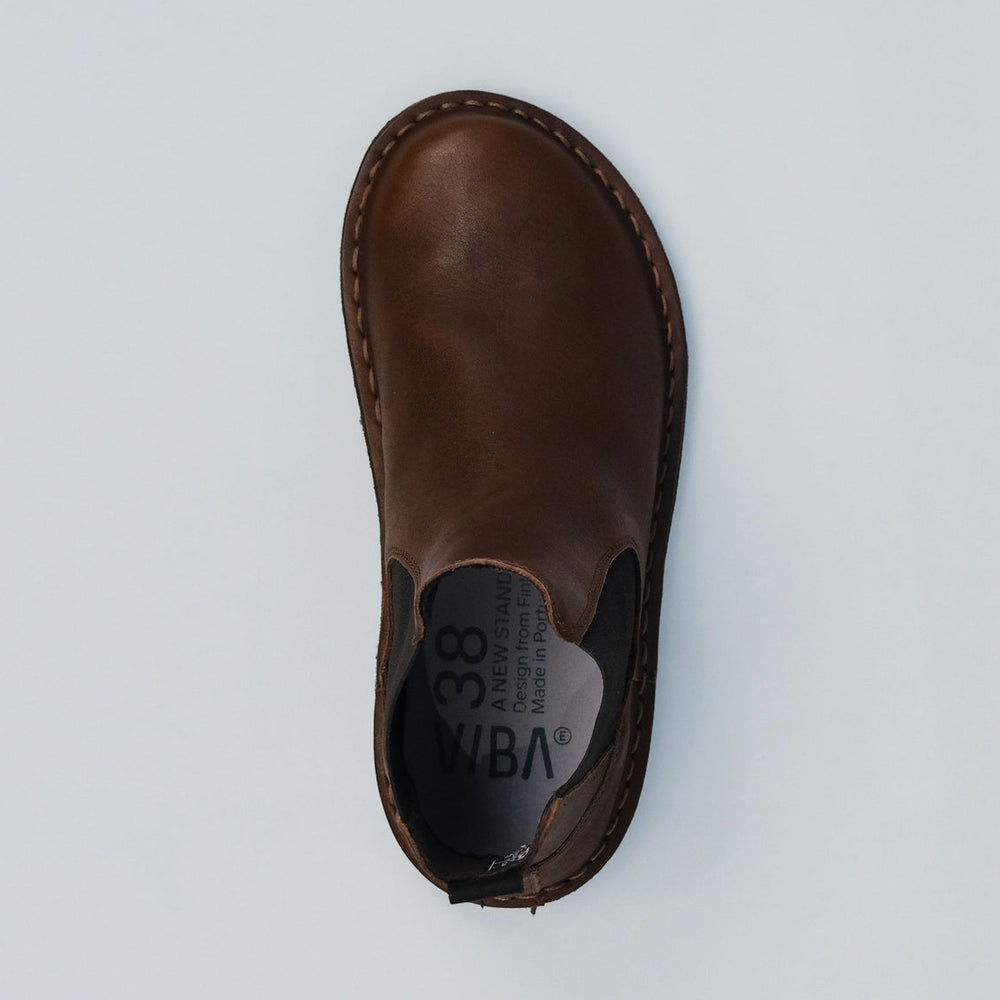 VIBAe Adults HELSINKI Boot Leather - Cocoa Brown