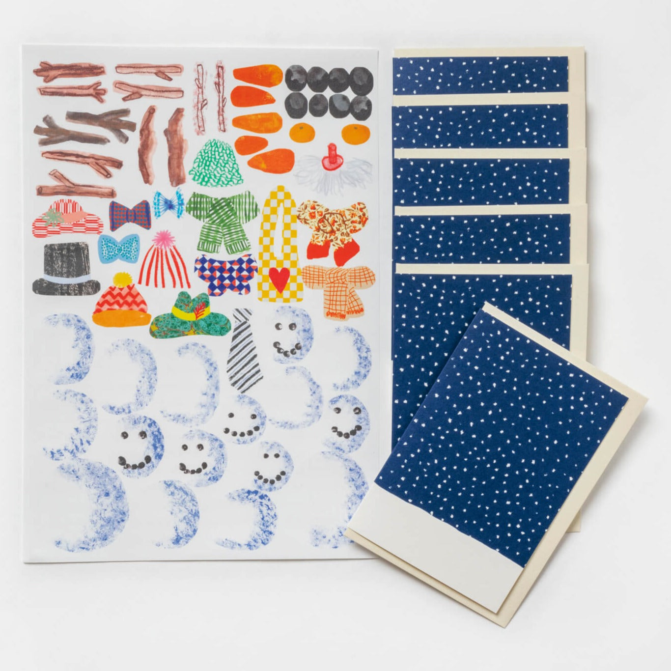 Hadley Paper Goods 'Make Your Own Christmas Cards' Snowman Set