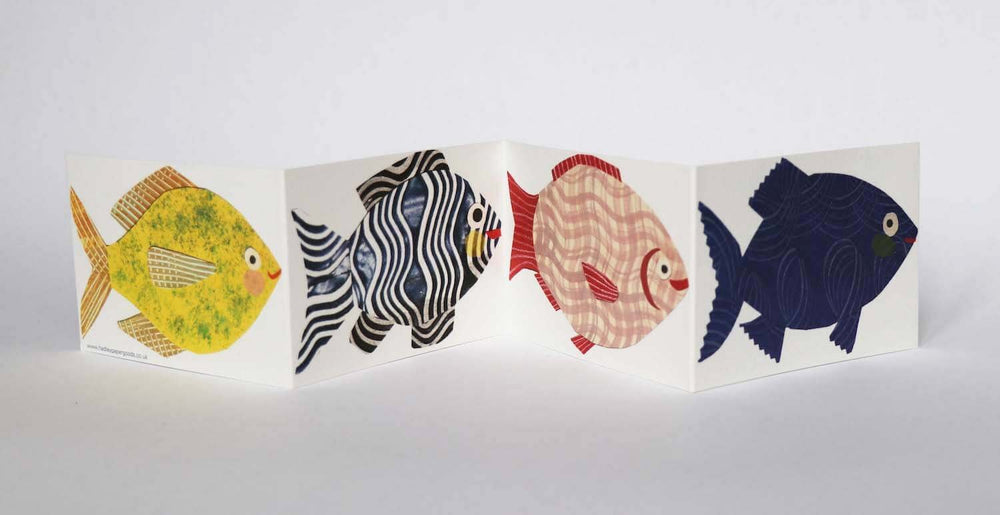 Hadley Paper Goods Fish Concertina Card