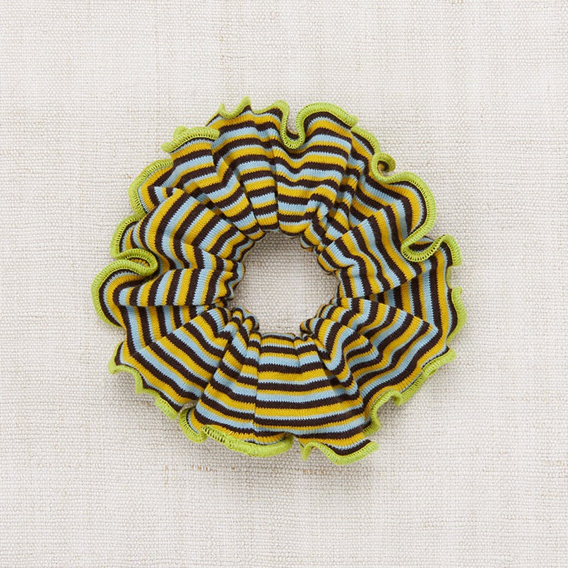 Misha & Puff Hair Scrunchie - Bark Stripe