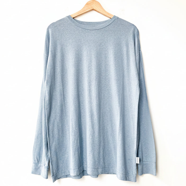 Le Bon Shoppe Women's Haze Linen Blend Tee - Moonbeam