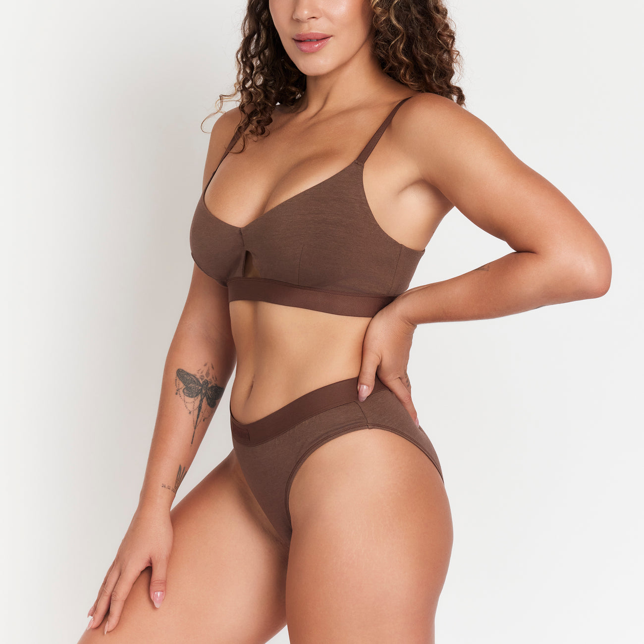 Net Positive Women's Keyhole Bra | Chocolate