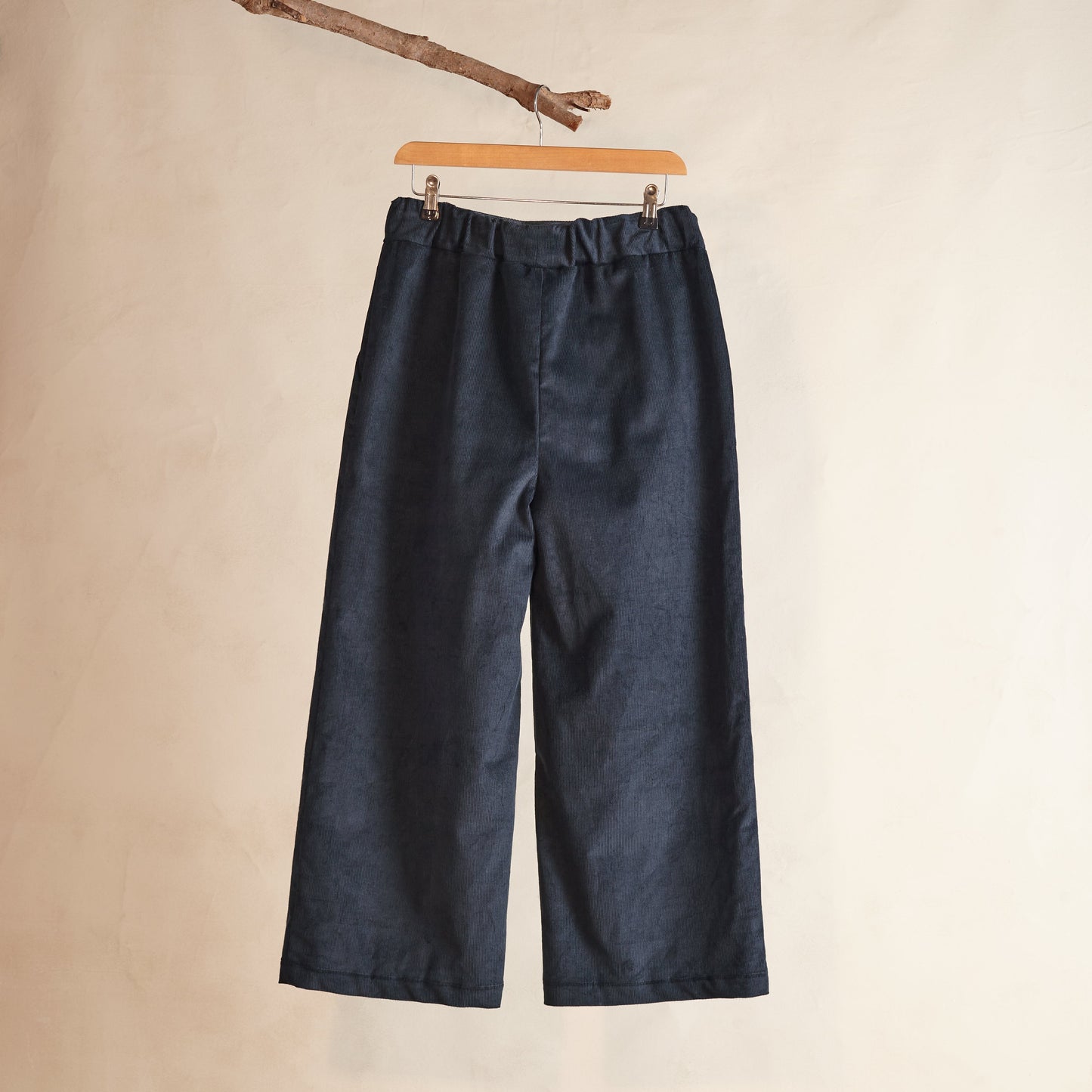 Kaely Russell Needlecord Drawstring Trousers Navy