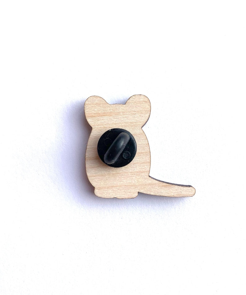 
                      
                        Tom Hardwick Brown Mouse, Responsibly Sourced Birch Wood Pin
                      
                    