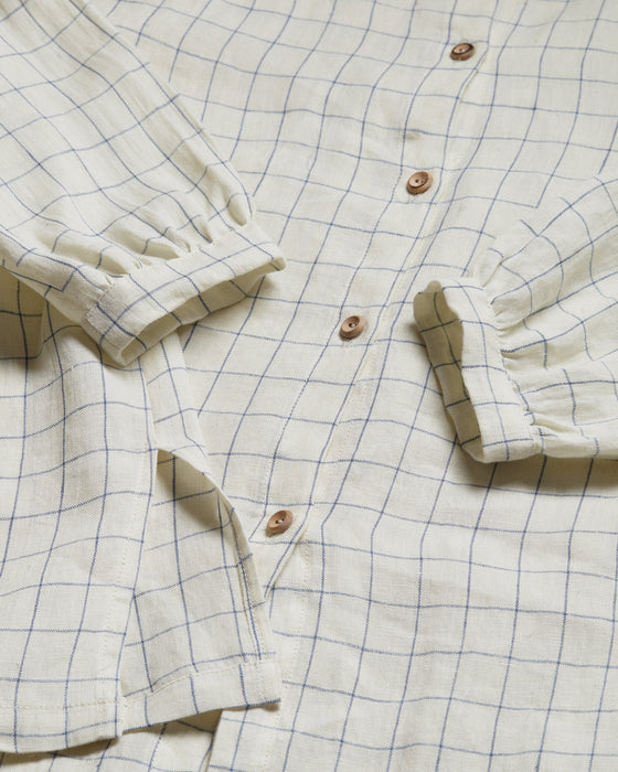 Kaely Russell Women's Gather Shirt | Blue Check