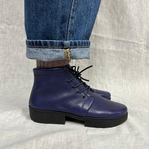 Trippen Women's 'Insulator' Ankle Boot - Blue, Sport Sole
