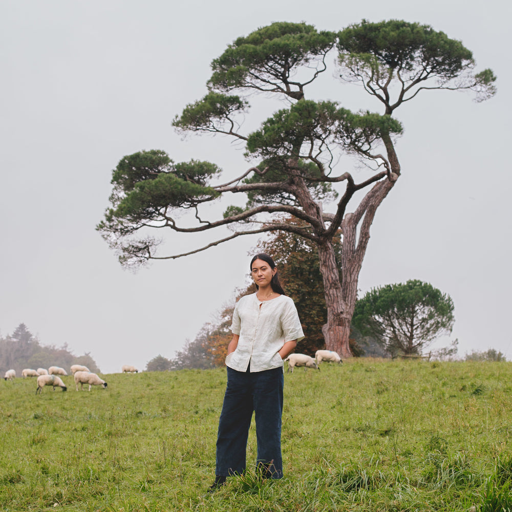 
                  
                    Kaely Russell Needlecord Drawstring Trousers Navy
                  
                