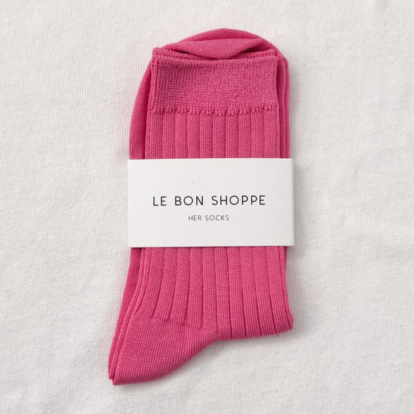 
                  
                    Le Bon Shoppe Women's Her Socks - Bright Pink
                  
                