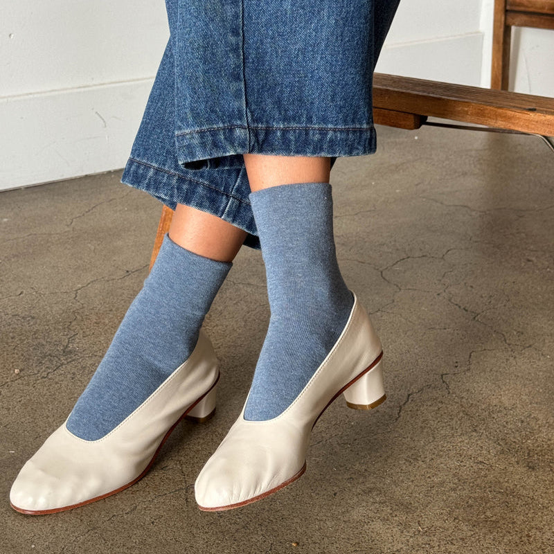 Le Bon Shoppe Women's Sneaker Socks - Denim
