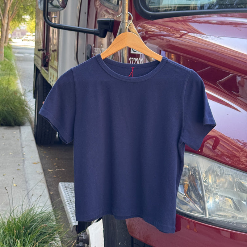 Le Bon Shoppe Women's 'The Little Boy' Tee - Navy