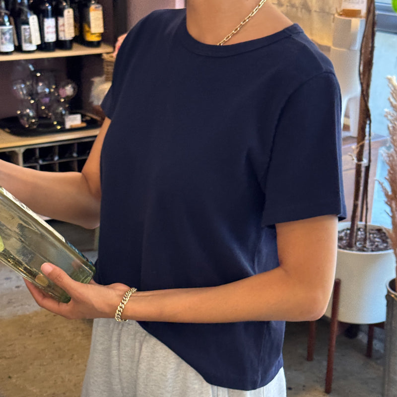 Le Bon Shoppe Women's 'The Little Boy' Tee - Navy