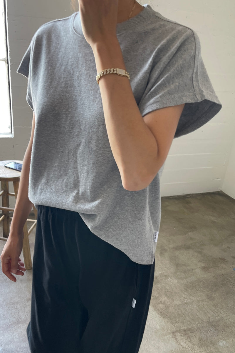 Le Bon Shoppe Women's 'Jeanne' Tee - Ht Grey