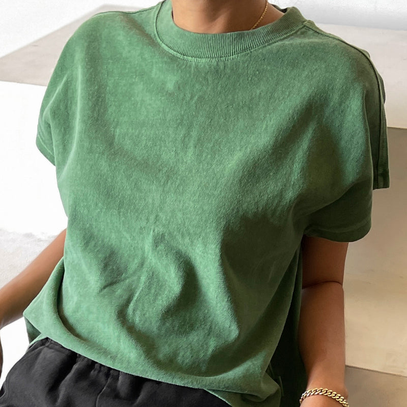 
                  
                    Le Bon Shoppe Women's 'Jeanne' Tee - Basil
                  
                