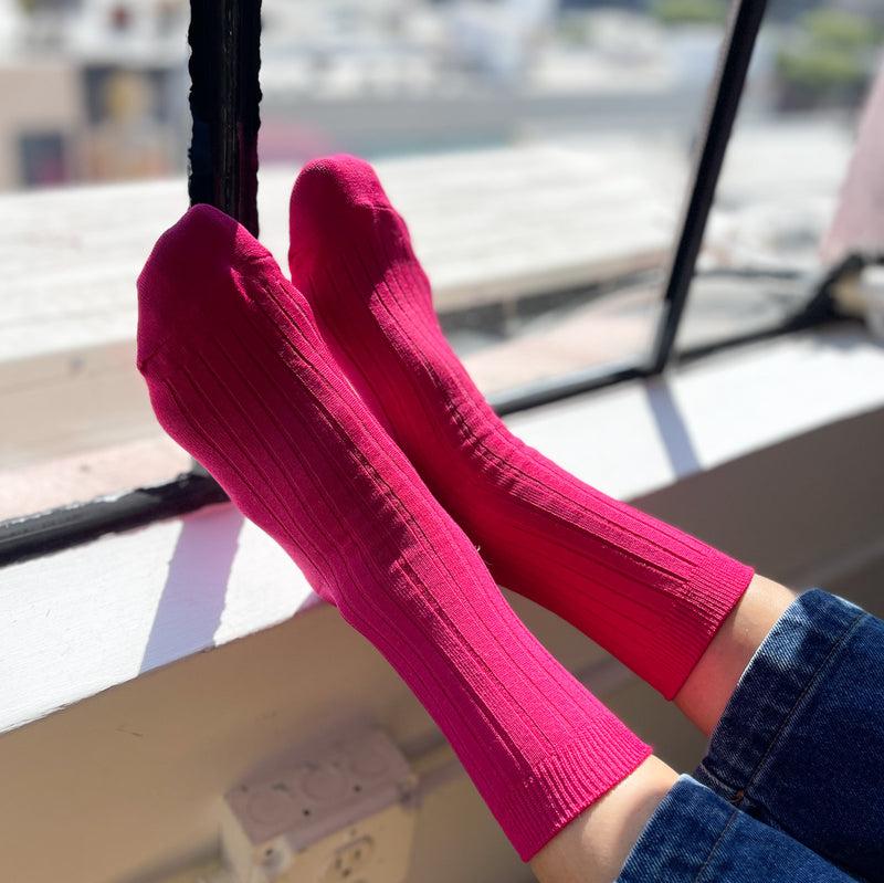 Le Bon Shoppe Women's Her Socks - Fuchsia