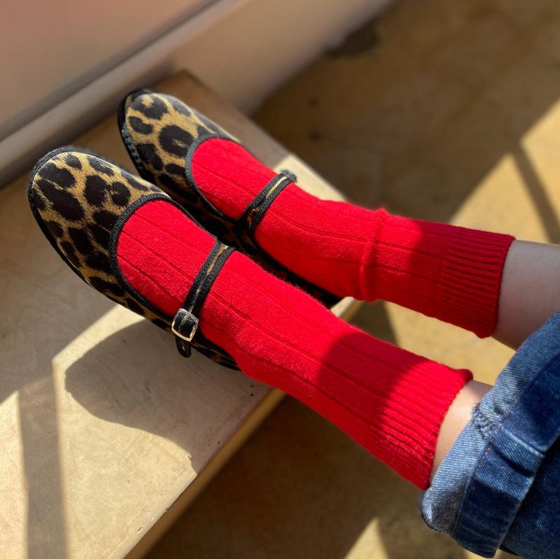 
                      
                        Le Bon Shoppe Women's Classic Cashmere Socks - Red
                      
                    