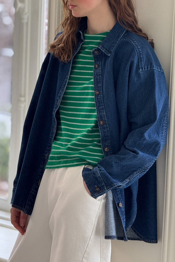 
                  
                    Le Bon Shoppe Women's Owen Shirt - Dark Denim
                  
                