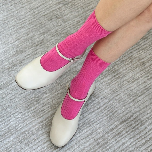 
                  
                    Le Bon Shoppe Women's Her Socks - Bright Pink
                  
                
