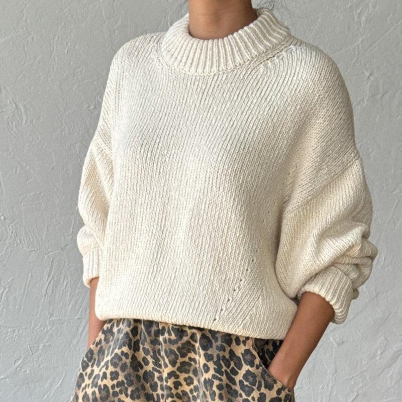 Le Bon Shoppe Zoe Cotton Sweater - Naturel