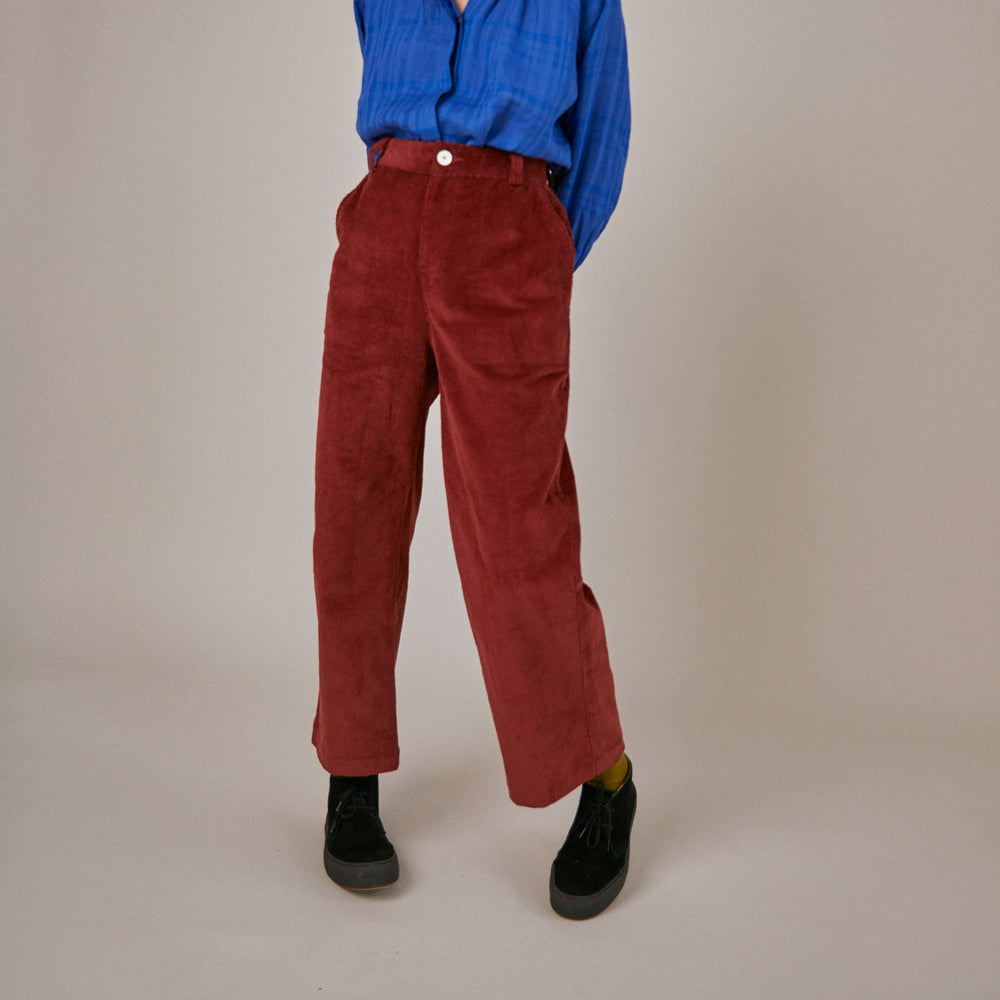 Sideline Band Trousers - Rust Corduroy