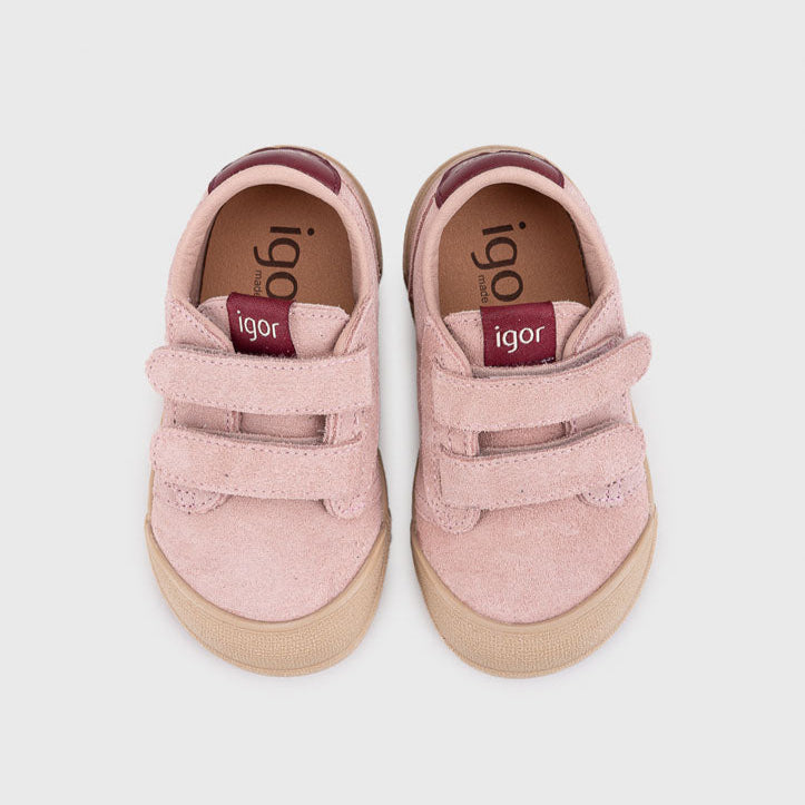 Igor Barefoot Suede Tennis Shoe - Rosa