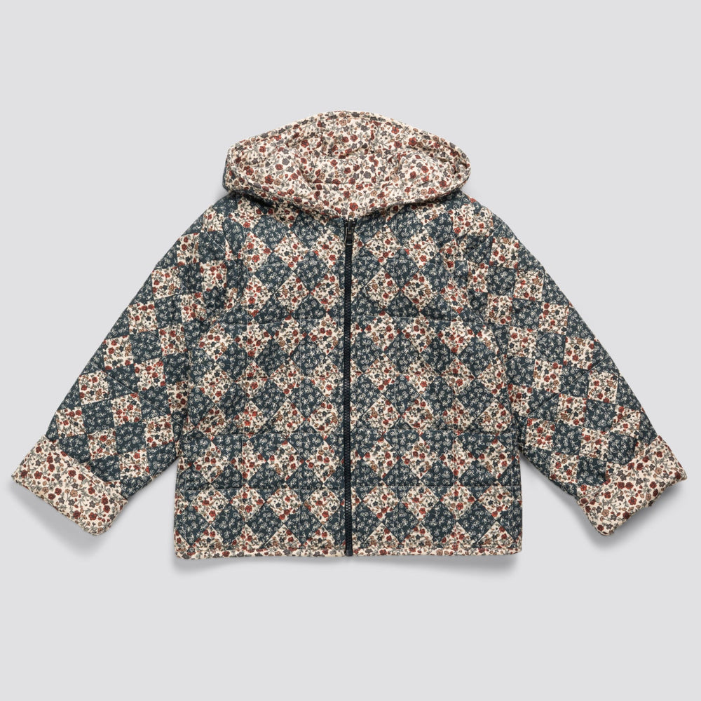 
                  
                    Little Cotton Clothes Jojo Reversible Jacket - Harlequin / Cottage Floral
                  
                